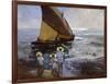 On the Beach, Valencia-Joaquín Sorolla y Bastida-Framed Giclee Print