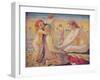 On the Beach with a Red Hat-Maurice Denis-Framed Giclee Print