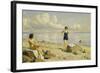 On the Beach-Paul Fischer-Framed Giclee Print