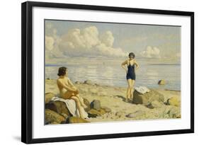 On the Beach-Paul Fischer-Framed Giclee Print