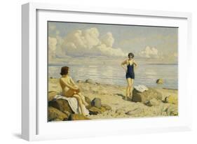 On the Beach-Paul Fischer-Framed Giclee Print