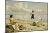 On the Beach-Paul Fischer-Mounted Giclee Print