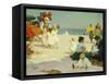 On the Beach-Edward Henry Potthast-Framed Stretched Canvas