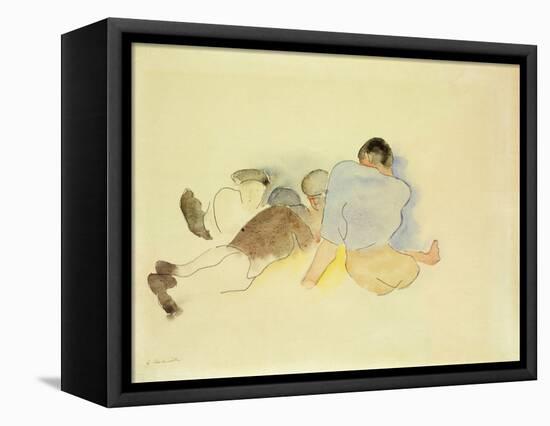 On the Beach-Demuth Charles-Framed Stretched Canvas