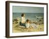 On the Beach-Hermann Seeger-Framed Giclee Print