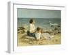 On the Beach-Hermann Seeger-Framed Giclee Print