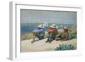 On the Beach-Winslow Homer-Framed Giclee Print