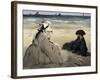 On the Beach-Edouard Manet-Framed Art Print