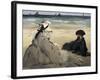 On the Beach-Edouard Manet-Framed Art Print