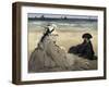 On the Beach-Edouard Manet-Framed Art Print