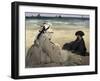 On the Beach-Edouard Manet-Framed Art Print