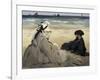 On the Beach-Edouard Manet-Framed Art Print