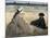 On the Beach-Edouard Manet-Mounted Art Print