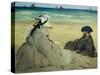 On the Beach-Edouard Manet-Stretched Canvas