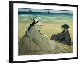 On the Beach-Edouard Manet-Framed Giclee Print