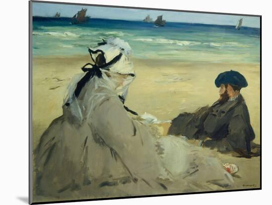On the Beach-Edouard Manet-Mounted Giclee Print
