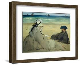 On the Beach-Edouard Manet-Framed Giclee Print