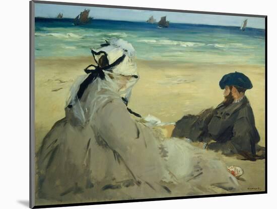 On the Beach-Edouard Manet-Mounted Giclee Print