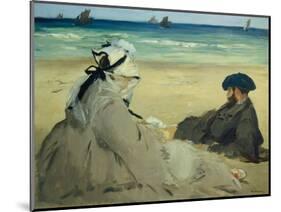 On the Beach-Edouard Manet-Mounted Giclee Print