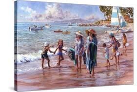 On the Beach-Nicky Boehme-Stretched Canvas