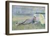 On the Beach-Paul Cesar Helleu-Framed Giclee Print