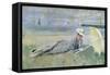 On the Beach-Paul Cesar Helleu-Framed Stretched Canvas