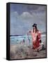 On the Beach-Alfred Emile L?opold Stevens-Framed Stretched Canvas