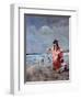 On the Beach-Alfred Emile L?opold Stevens-Framed Giclee Print