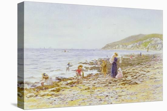 On the Beach-Helen Allingham-Stretched Canvas
