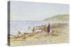 On the Beach-Helen Allingham-Stretched Canvas