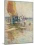 On the Beach-Oswald Garside-Mounted Giclee Print