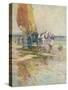 On the Beach-Oswald Garside-Stretched Canvas