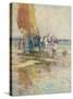 On the Beach-Oswald Garside-Stretched Canvas