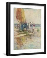 On the Beach-Oswald Garside-Framed Giclee Print