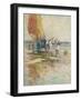 On the Beach-Oswald Garside-Framed Giclee Print