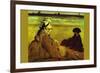 On The Beach-Edouard Manet-Framed Art Print