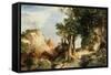 On the Berry Trail - Grand Canyon of Arizona, 1903-Thomas Moran-Framed Stretched Canvas