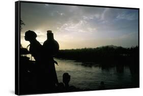 On the Blue Nile River, Near Lake Tana, Gondar Region, Ethiopia, Africa-Bruno Barbier-Framed Stretched Canvas