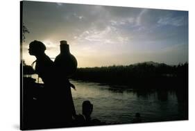 On the Blue Nile River, Near Lake Tana, Gondar Region, Ethiopia, Africa-Bruno Barbier-Stretched Canvas