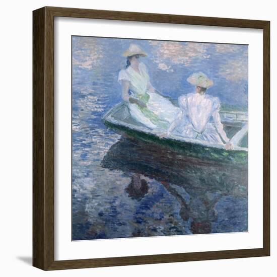 On The Boat, 1887-Claude Monet-Framed Giclee Print