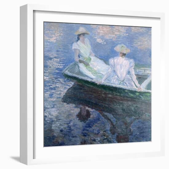 On The Boat, 1887-Claude Monet-Framed Giclee Print