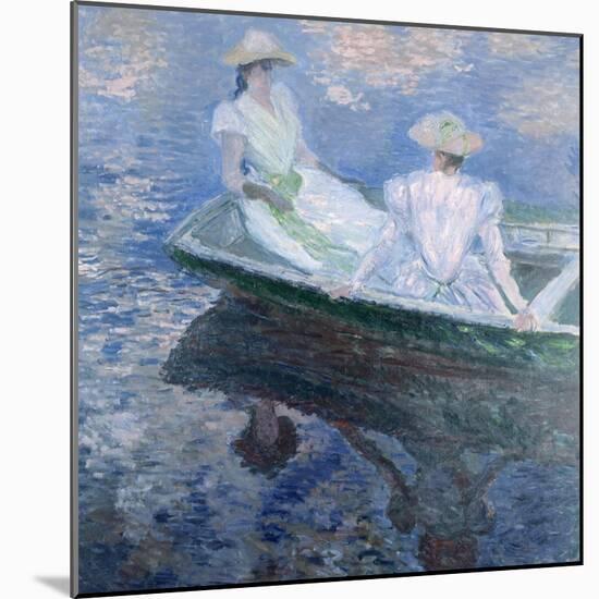 On The Boat, 1887-Claude Monet-Mounted Giclee Print