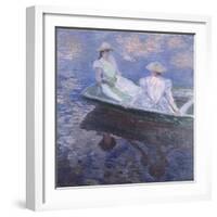 On the Boat, 1887-Claude Monet-Framed Giclee Print