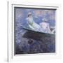 On the Boat, Oil on Canvas by Claude Monet-Claude Monet-Framed Giclee Print