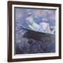 On the Boat, Oil on Canvas by Claude Monet-Claude Monet-Framed Giclee Print