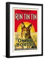 On the Border, Rin Tin Tin, 1930-null-Framed Art Print