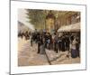On the Boulevard-Jean-Georges Beraud-Mounted Premium Giclee Print