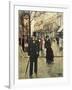 On the Boulevard-Jean Béraud-Framed Art Print