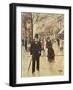 On the Boulevard-Jean Béraud-Framed Giclee Print