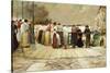 On the Bridge, 1893-Enrique Serra-Stretched Canvas